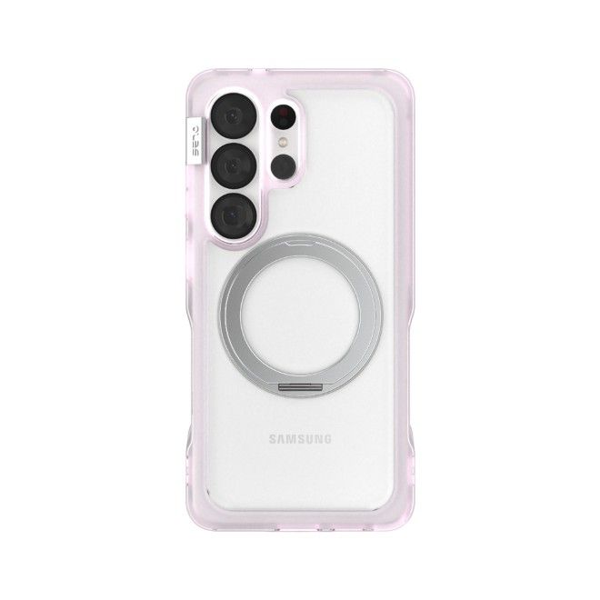 PLES - Samsung Galaxy S26 Ultra Hülle - Hardcase mit MagSafe - Made in Korea - Arche Glim Mag Stand Series - pink