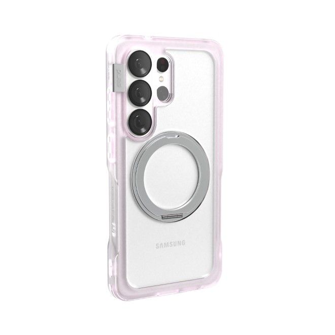 PLES - Samsung Galaxy S26 Ultra Hülle - Hardcase mit MagSafe - Made in Korea - Arche Glim Mag Stand Series - pink