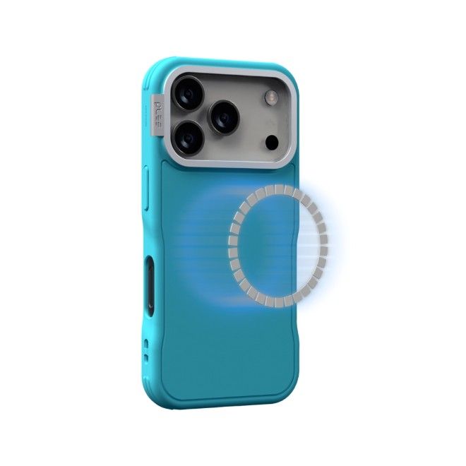 PLES - iPhone 17 Pro Case - Softcase with MagSafe - Made in Korea - PABL Tint Magnetic Series - Blue