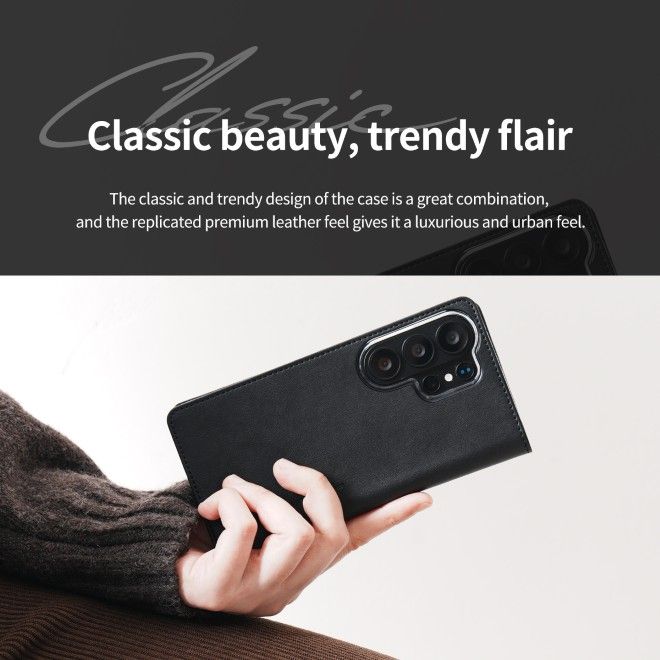 Araree - Samsung Galaxy S26 Hülle - Case aus Kunstleder - Mustang Diary Series - Made in Korea - blau