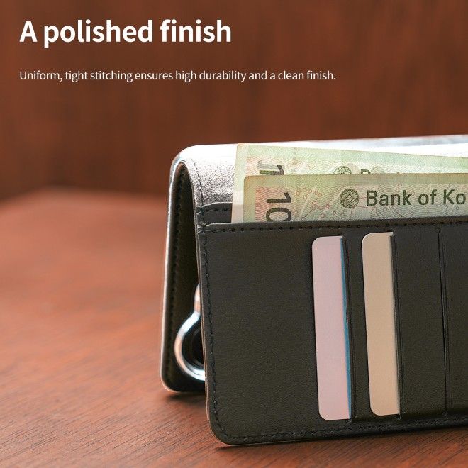 Araree - Samsung Galaxy S26+ Hülle - Case aus Kunstleder - Mustang Diary Series - Made in Korea - schwarz