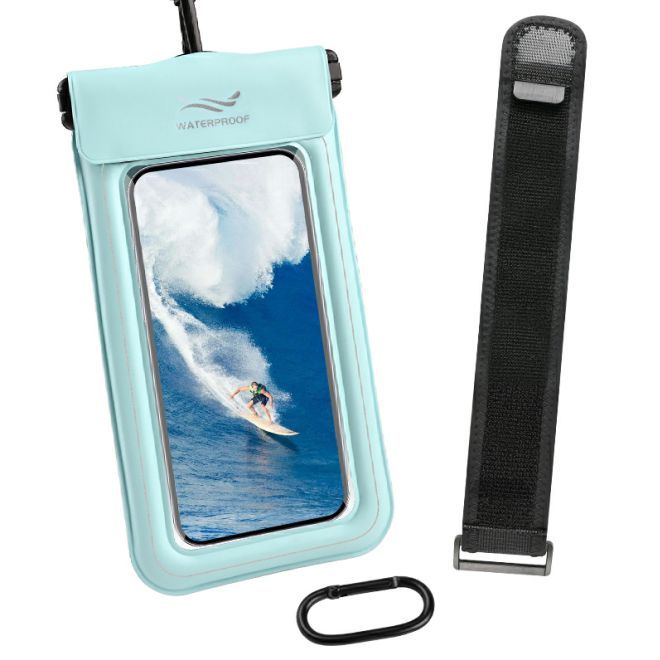MU Sport – Brassard de sport 2 en 1 et sac bandoulière universel étanche pour smartphones jusqu'à 6,8 pouces – menthe