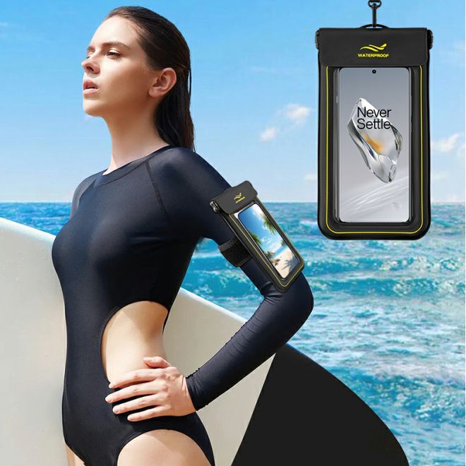 MU Sport – Brassard de sport 2 en 1 et sac bandoulière universel étanche pour smartphones jusqu'à 6,8 pouces – menthe
