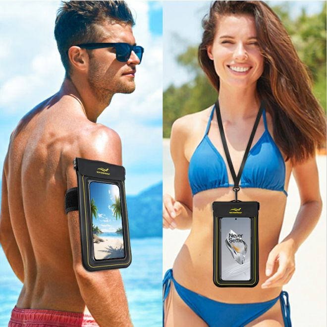 MU Sport – Brassard de sport 2 en 1 et sac bandoulière universel étanche pour smartphones jusqu'à 6,8 pouces – menthe