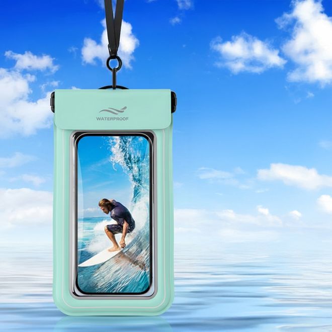 MU Sport – Brassard de sport 2 en 1 et sac bandoulière universel étanche pour smartphones jusqu'à 6,8 pouces – menthe