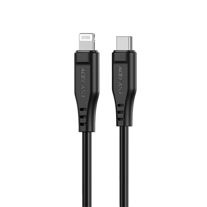 ACEFAST – USB Type-C to Lightning Charging and Data Cable 1.20 m PD 30W MFi Certified – Black