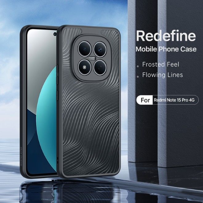 Dux Ducis - Coque rigide pour Xiaomi Redmi Note 15 Pro 4G - Série Aimo - Noir