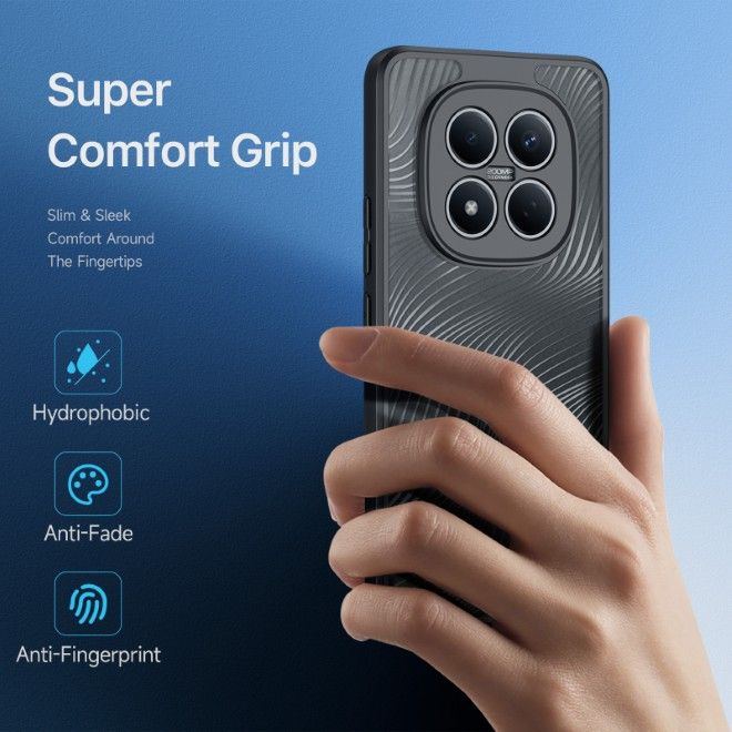 Dux Ducis - Coque rigide pour Xiaomi Redmi Note 15 Pro 4G - Série Aimo - Noir