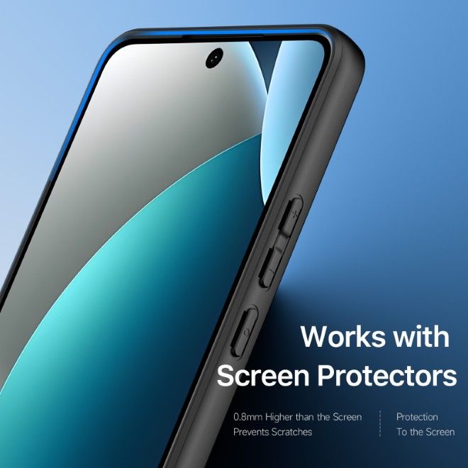 Dux Ducis - Coque rigide pour Xiaomi Redmi Note 15 Pro 4G - Série Aimo - Noir