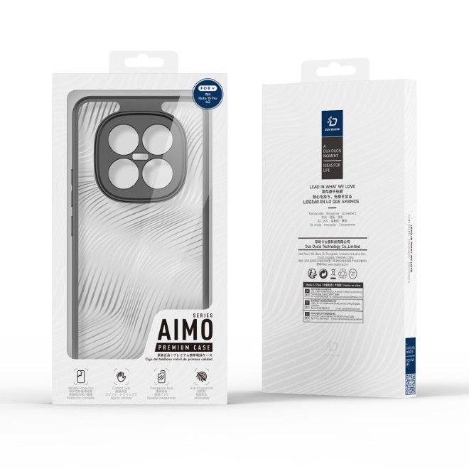 Dux Ducis - Coque rigide pour Xiaomi Redmi Note 15 Pro 4G - Série Aimo - Noir