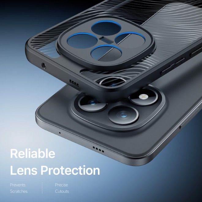 Dux Ducis - Coque rigide pour Xiaomi Redmi Note 15 Pro+ / Poco M8 Pro - Série Aimo - Noir