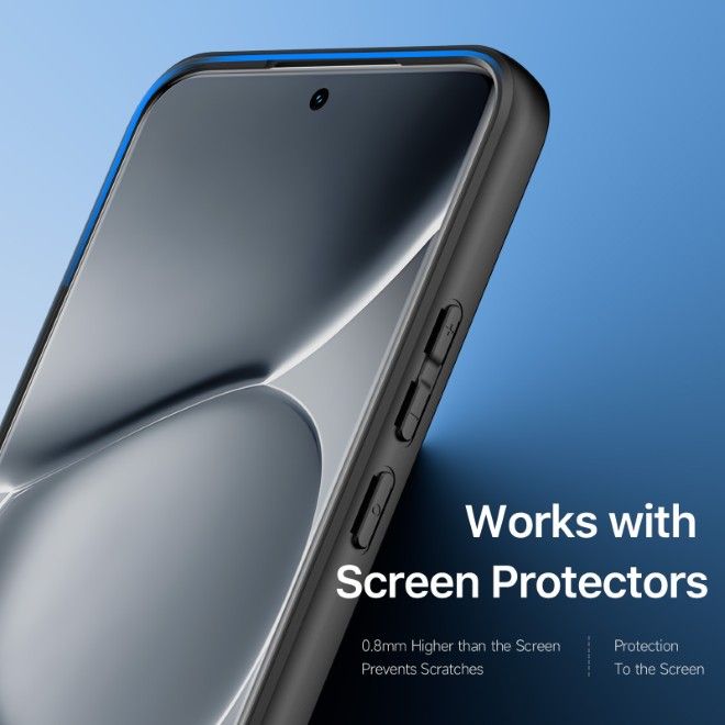 Dux Ducis - Coque rigide pour Xiaomi Redmi Note 15 Pro+ / Poco M8 Pro - Série Aimo - Noir