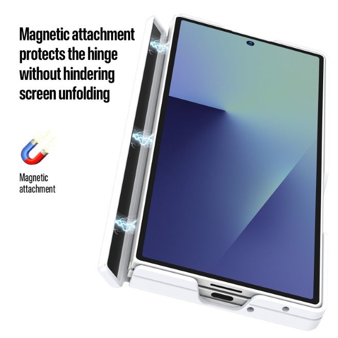 Dux Ducis - Samsung Galaxy Z Fold7 Hülle - Hardcase mit MagSafe - Expn Series - weiss