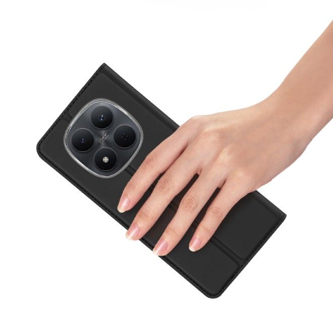 Dux Ducis - Étui Xiaomi Redmi Note 15 Pro 5G - Étui-livret - Série Pro - Noir