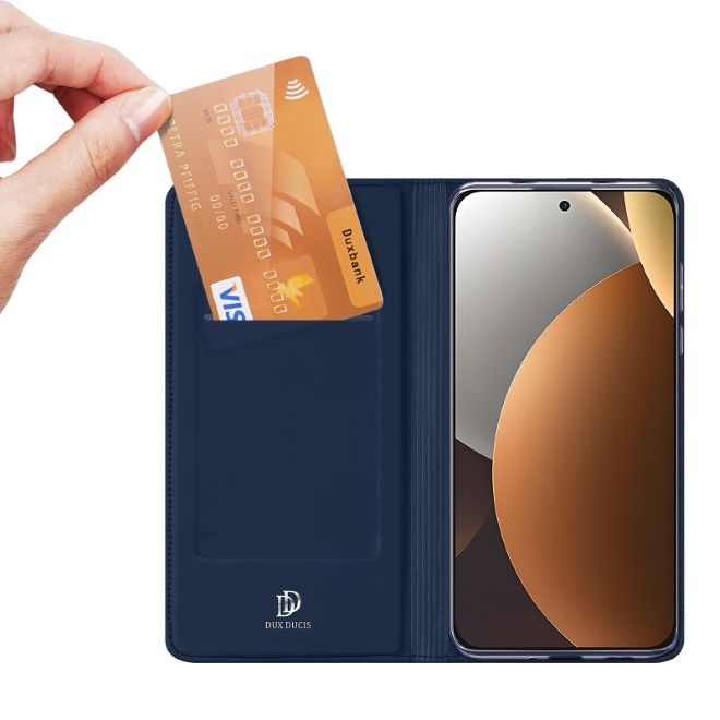 Dux Ducis - Xiaomi Redmi Note 15 Pro 5G Case - Phone Book Cover - Skin Pro Series - Blue