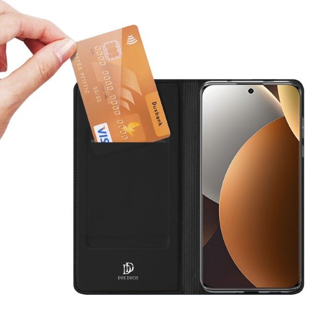 Dux Ducis - Xiaomi Redmi Note 15 Pro+ / Poco M8 Pro Case - Phone Book Cover - Skin Pro Series - Black