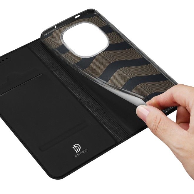 Dux Ducis - Xiaomi Redmi Note 15 Pro+ / Poco M8 Pro Case - Phone Book Cover - Skin Pro Series - Black