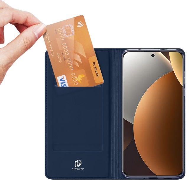 Dux Ducis - Xiaomi Redmi Note 15 Pro+ / Poco M8 Pro Case - Phone Book Cover - Skin Pro Series - Blue