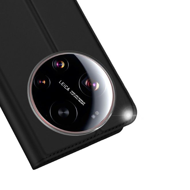 Dux Ducis - Étui Xiaomi 17 Ultra - Couverture type livret - Série Pro - Noir
