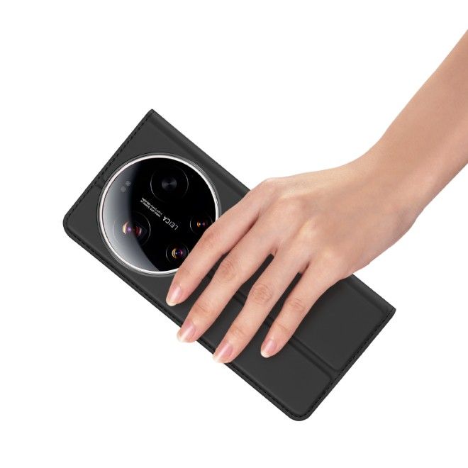 Dux Ducis - Étui Xiaomi 17 Ultra - Couverture type livret - Série Pro - Noir