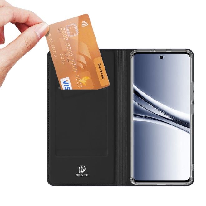 Dux Ducis - Étui pour Xiaomi Redmi Note 15 5G/4G/Poco M8 - Étui-livret - Série Pro - Noir