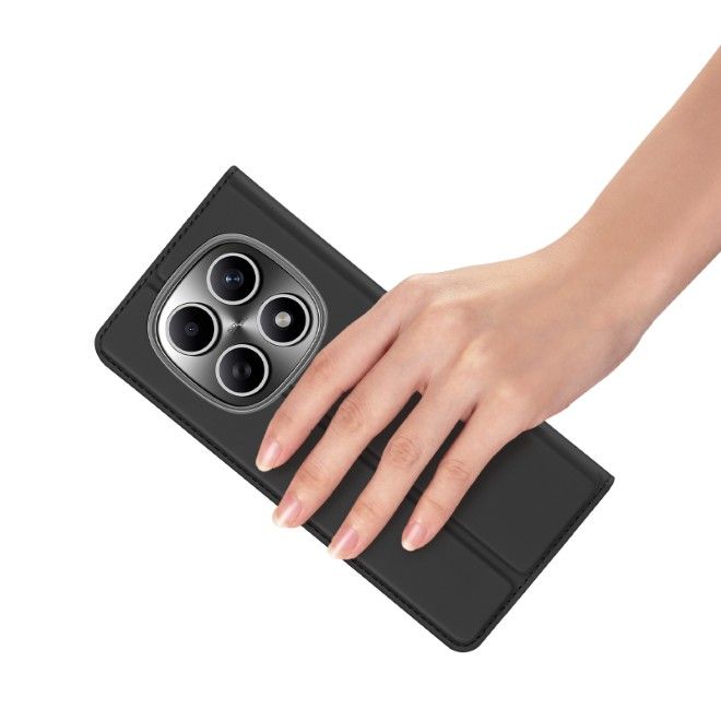 Dux Ducis - Étui pour Xiaomi Redmi Note 15 5G/4G/Poco M8 - Étui-livret - Série Pro - Noir