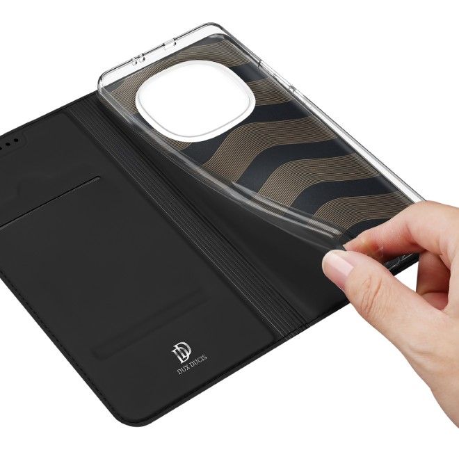 Dux Ducis - Étui pour Xiaomi Redmi Note 15 5G/4G/Poco M8 - Étui-livret - Série Pro - Noir