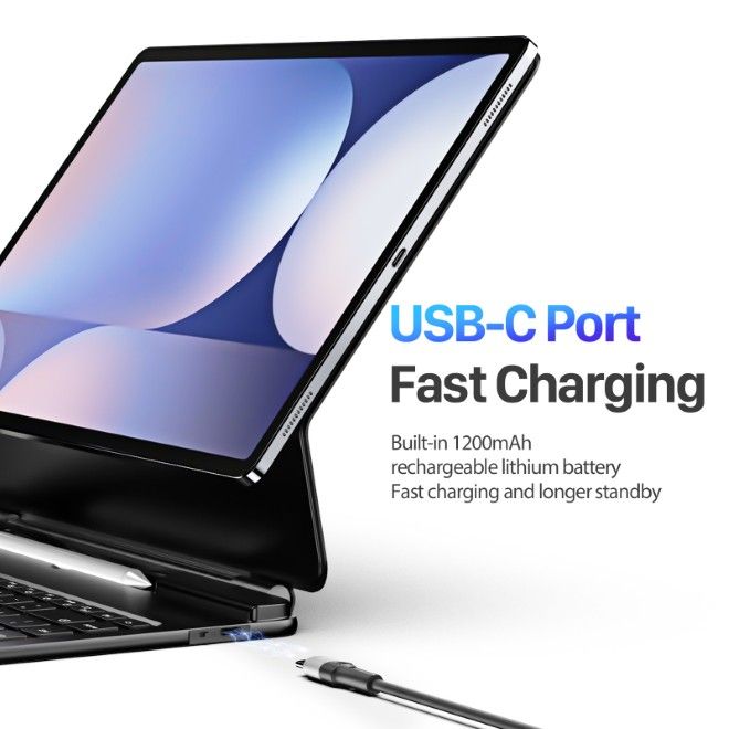 Dux Ducis - Samsung Galaxy Tab S11 Ultra / S10 Ultra / S9 Ultra / S8 Ultra Tastatur Hülle - Keyboard Case - MK Series - schwarz