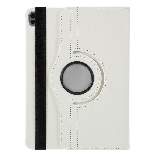 iPad Pro 13 (2025/2024) Hülle - 360° rotierbares Case aus Leder - weiss