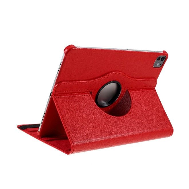 Coque iPad Pro 13 (2025/2024) - Étui rotatif à 360° en cuir - rouge