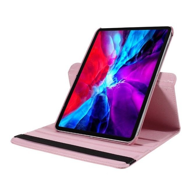 iPad Pro 13 (2025/2024) Hülle - 360° rotierbares Case aus Leder - pink