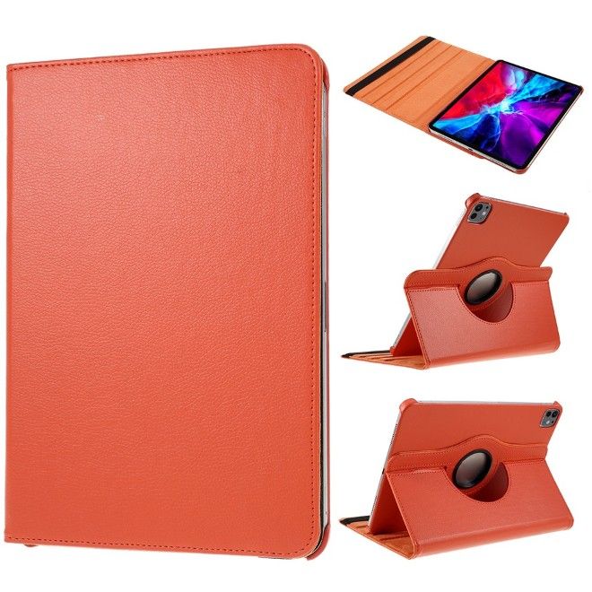 iPad Pro 13 (2025/2024) Hülle - 360° rotierbares Case aus Leder - orange