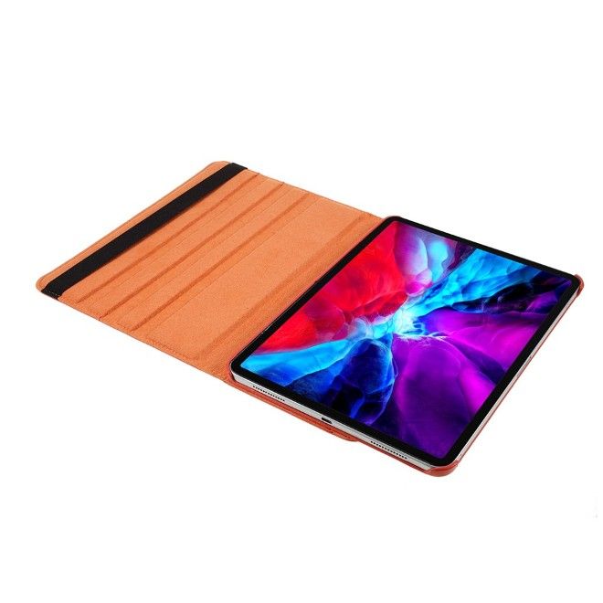 iPad Pro 13 (2025/2024) Hülle - 360° rotierbares Case aus Leder - orange