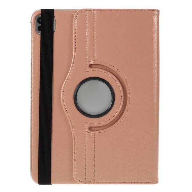 iPad Pro 13 (2025/2024) Hülle - 360° rotierbares Case aus Leder - rosegold