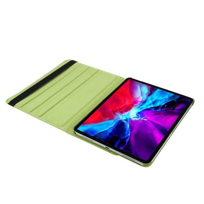 iPad Pro 13 (2025/2024) Hülle - 360° rotierbares Case aus Leder - grün