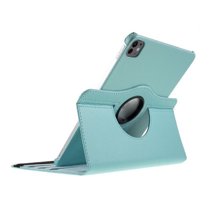iPad Pro 13 (2025/2024) Case - 360° Rotating Leather Case - Light Blue