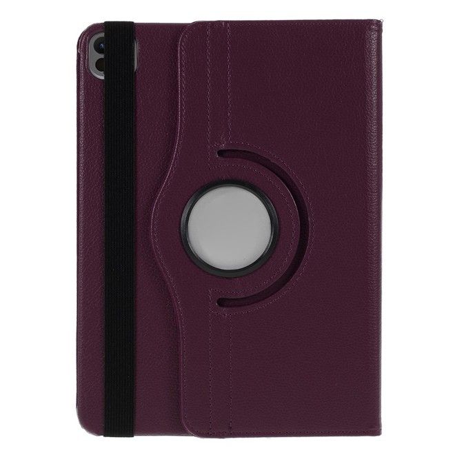 iPad Pro 13 (2025/2024) Hülle - 360° rotierbares Case aus Leder - purpur