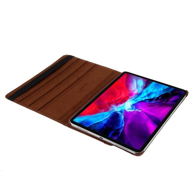 iPad Pro 13 (2025/2024) Hülle - 360° rotierbares Case aus Leder - braun