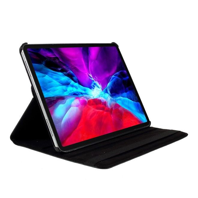iPad Pro 11 (2025/2024) Hülle - 360° rotierbares Case aus Leder - schwarz