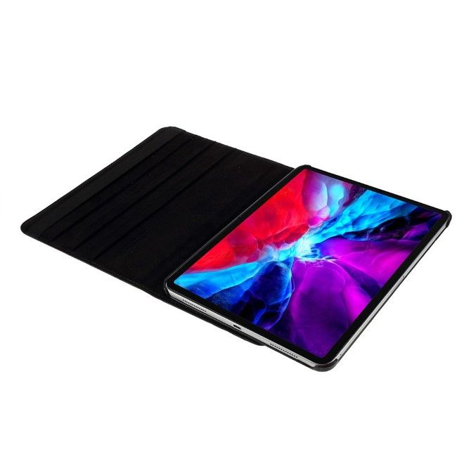 iPad Pro 11 (2025/2024) Hülle - 360° rotierbares Case aus Leder - schwarz