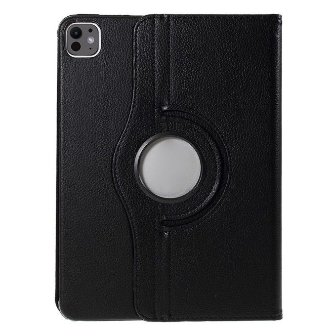 iPad Pro 11 (2025/2024) Hülle - 360° rotierbares Case aus Leder - schwarz