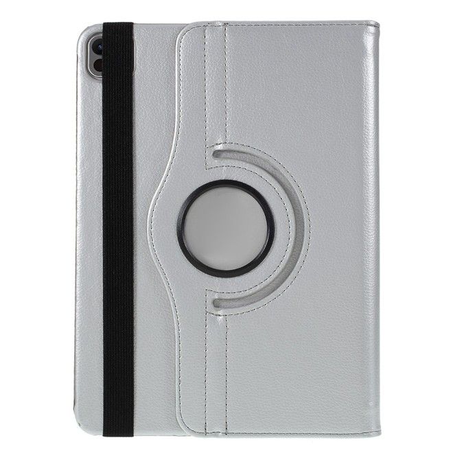 iPad Pro 11 (2025/2024) Case - 360° Rotating Leather Case - Silver