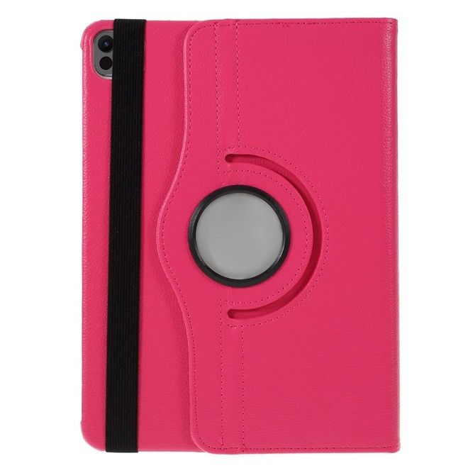 iPad Pro 11 (2025/2024) Hülle - 360° rotierbares Case aus Leder - rosa