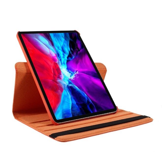 iPad Pro 11 (2025/2024) Hülle - 360° rotierbares Case aus Leder - orange