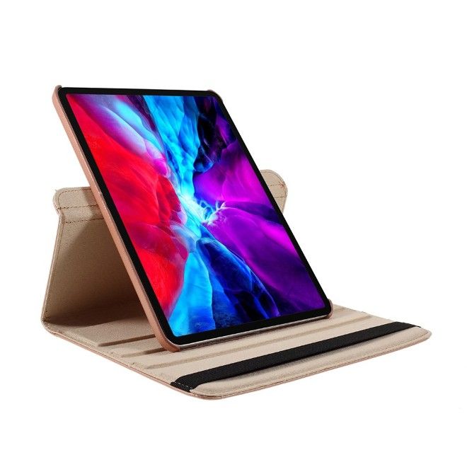 iPad Pro 11 (2025/2024) Hülle - 360° rotierbares Case aus Leder - rosegold