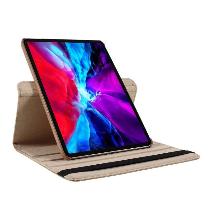 iPad Pro 11 (2025/2024) Hülle - 360° rotierbares Case aus Leder - gold