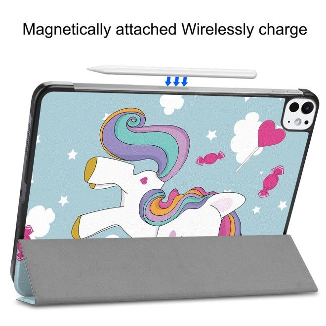 iPad Pro 11 (2025/2024) Case - Tri-Fold Leather Case - Horse