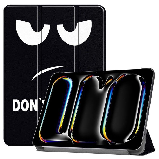 iPad Pro 11 (2025/2024) Case - Triple Foldable Leather Case - Don't Touch Me