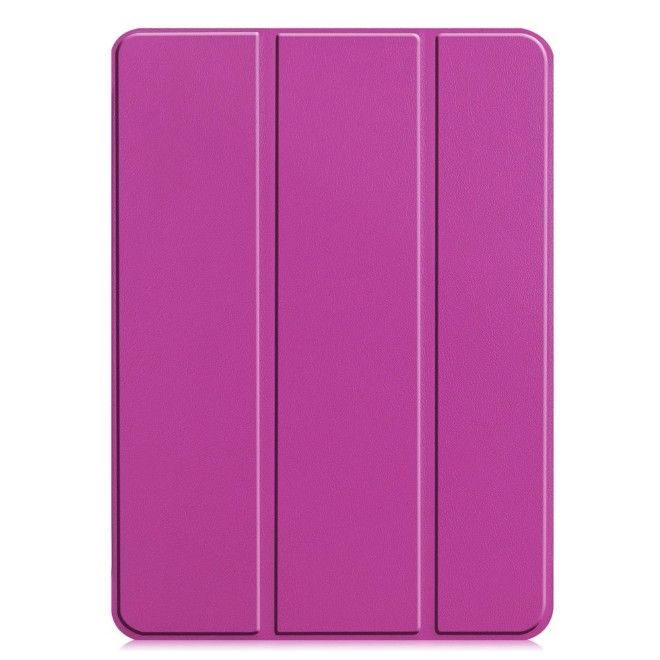 iPad Pro 11 (2025/2024) Case - Tri-Fold Leather Book Cover - Purple