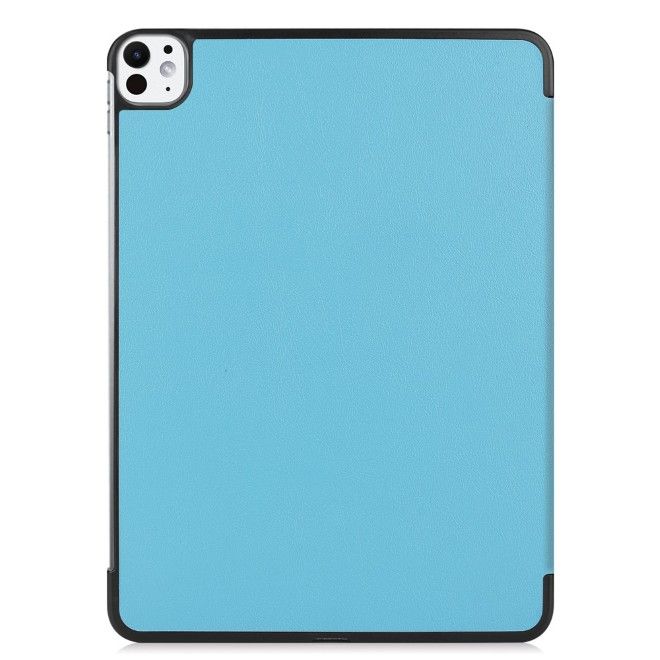 iPad Pro 11 (2025/2024) Case - Tri-Fold Leather Book Cover - Light Blue